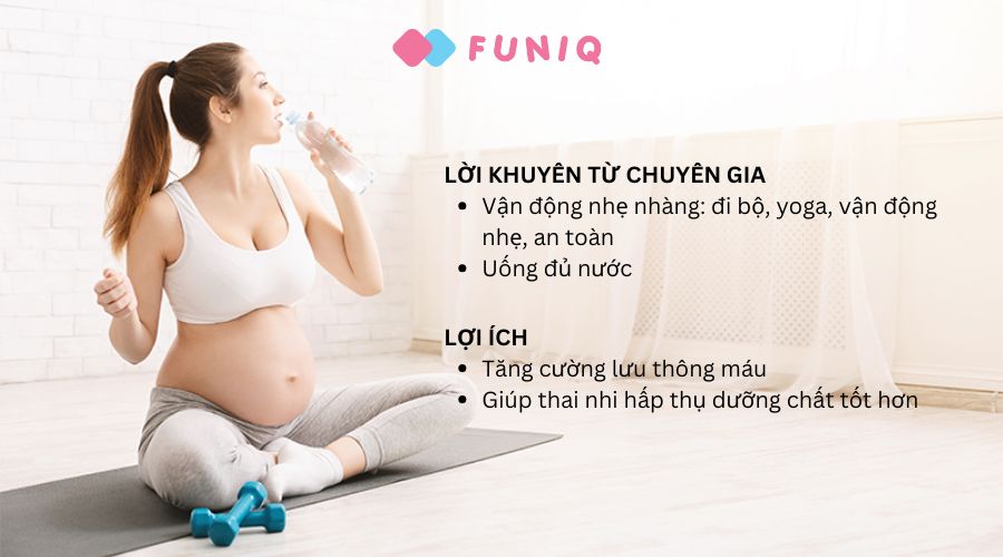 Chuyên gia khuyên mẹ bầu kết hợp ăn uống kèm thói quen vận động